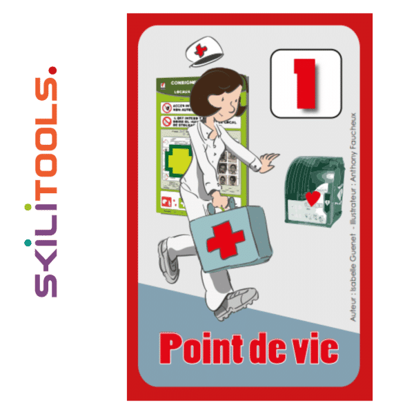 Carte pédagogique récompense jeux sécurité infirmière